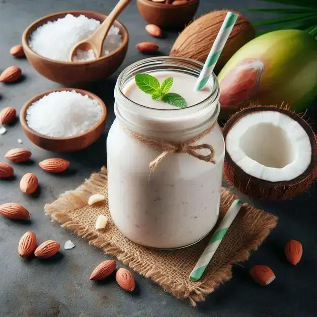 Smoothie de Abacaxi com Coco e Whey Protein - 230 kcal